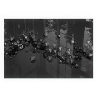 GLASPLATTE für Kamin 120x80 cm - Schwarz, Glas (120/80/0.4cm) - TULUP