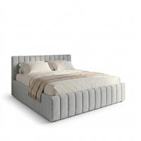 POLSTERBETT 160x200 cm in Hellgrau - Hellgrau, Textil (160/200cm) - Home Collective