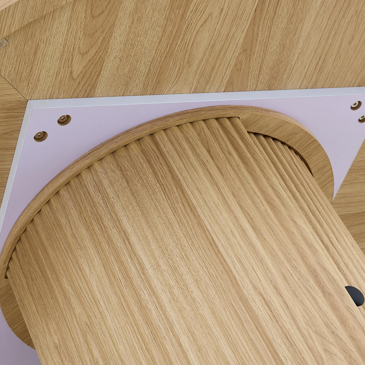 ESSTISCH Rund 115/74 cm mit Stauraum DE-40056 Holzoptik - Naturfarben, Holzwerkstoff (115/115/74cm) - ComfortXL