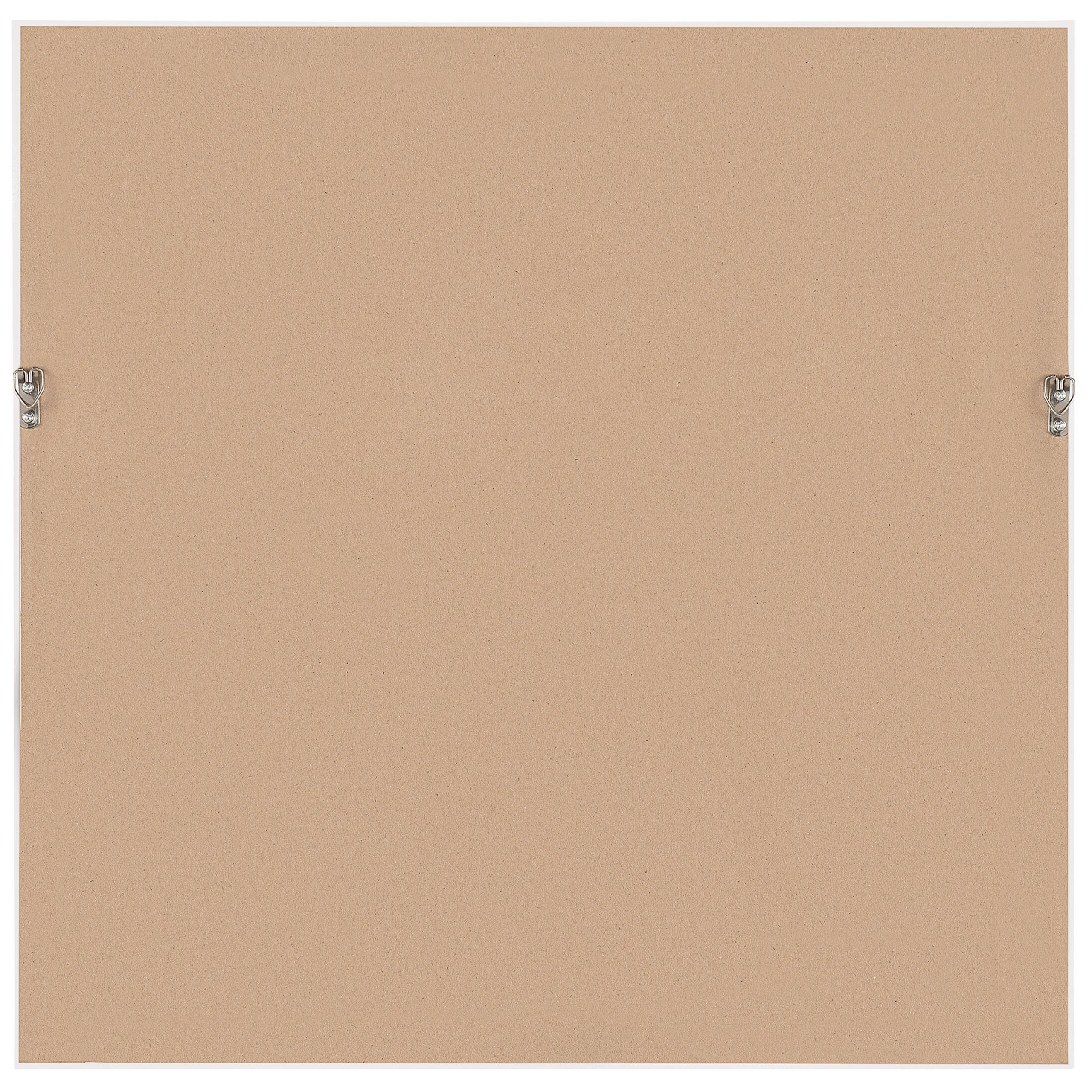 WANDSPIEGEL grau quadratisch 50/50 cm Brignoles - Grau, Kunststoff (50/50/4cm) - Beliani