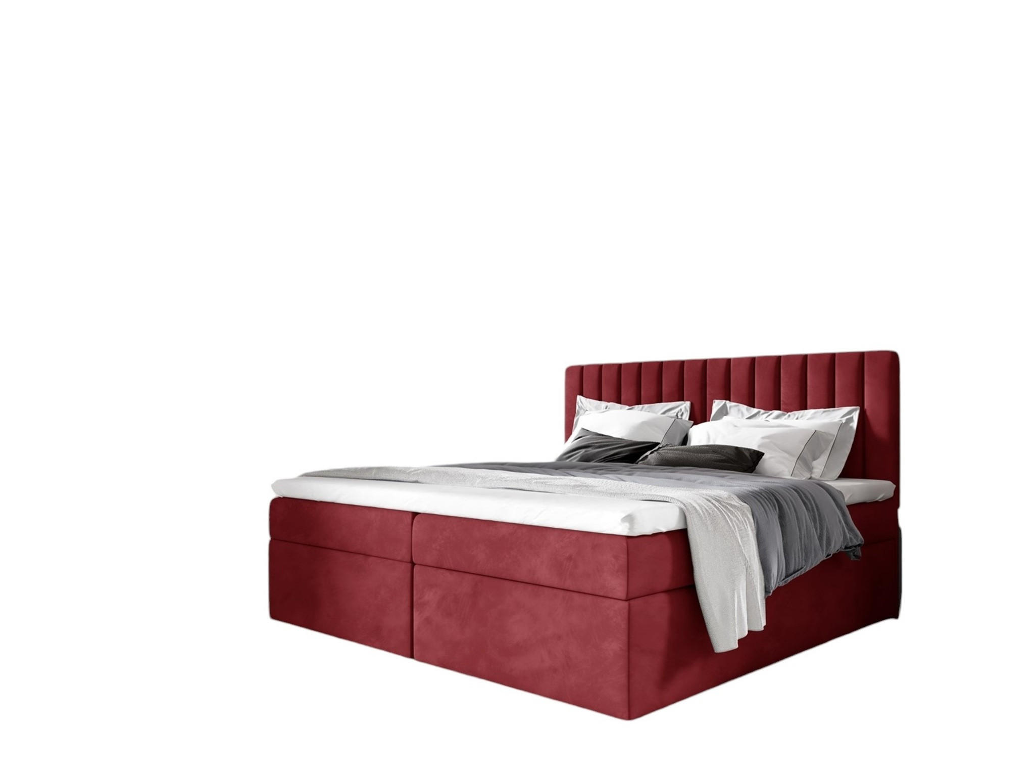 BOXBETT Linnea - Rot, Holzwerkstoff/Textil (140/200cm) - Fun Möbel