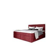 BOXBETT Linnea - Rot, Holzwerkstoff/Textil (120/200cm) - Fun Möbel