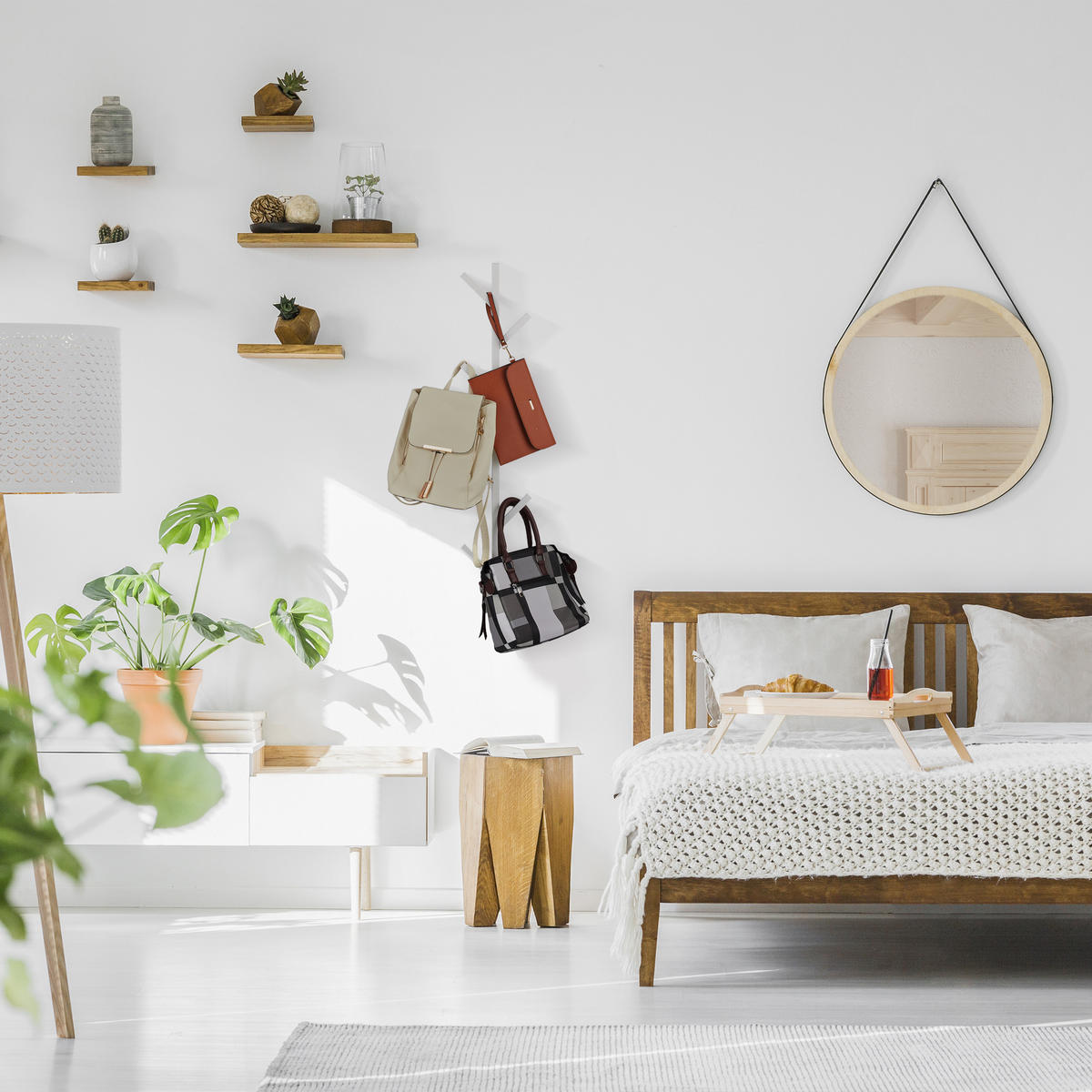 KLEIDERSTÄNDER - Weiß, Metall (19.5/100.5/7cm) - Relaxdays