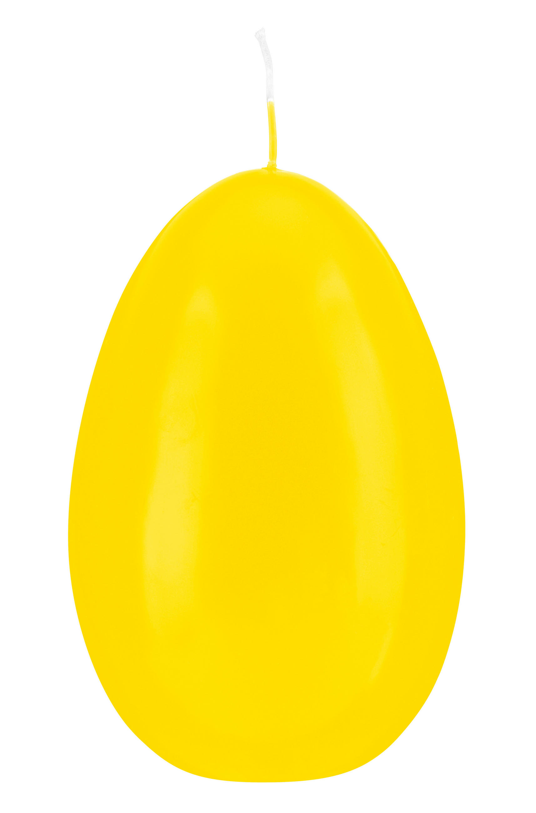 EIKERZEN XL Klarlack Zitrone Gelb 140 x Ø 100 mm, 2 Stück - Gelb, Paraffin (10/14/14cm) - Kopschitz Kerzen