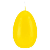 EIKERZEN XL Klarlack Zitrone Gelb 140 x Ø 100 mm, 2 Stück - Gelb, Paraffin (10/14/14cm) - Kopschitz Kerzen