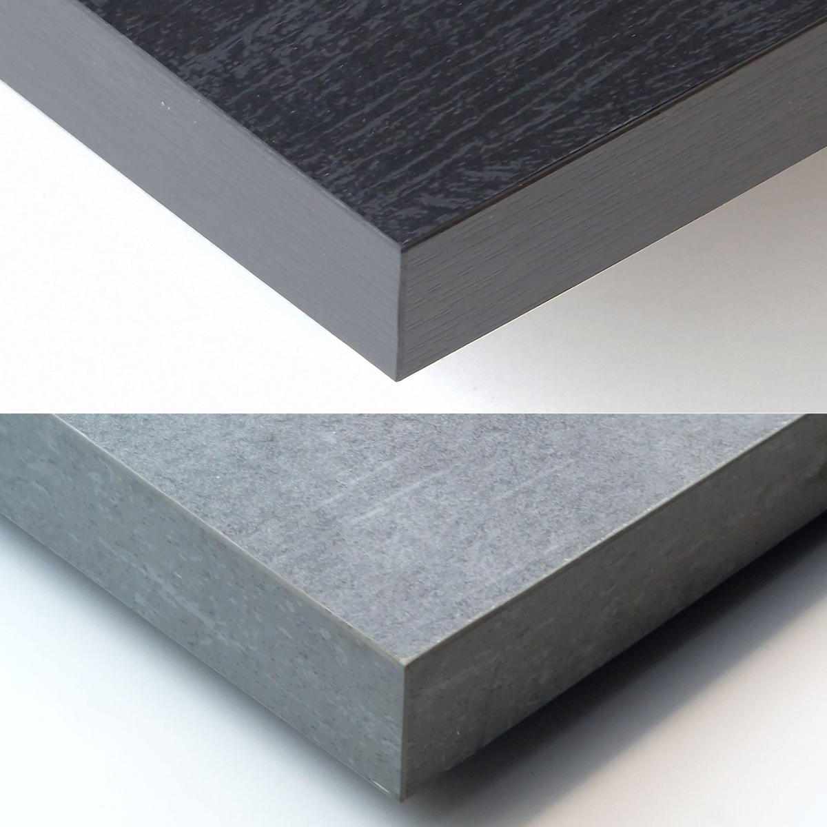 KONSOLENTISCH ausziehbar 58 bis 222cm, für 10 Gäste, zementgrau, 90/58/73cm - Schwarz/Grau, Holzwerkstoff (90/222/73cm) - Skraut Home