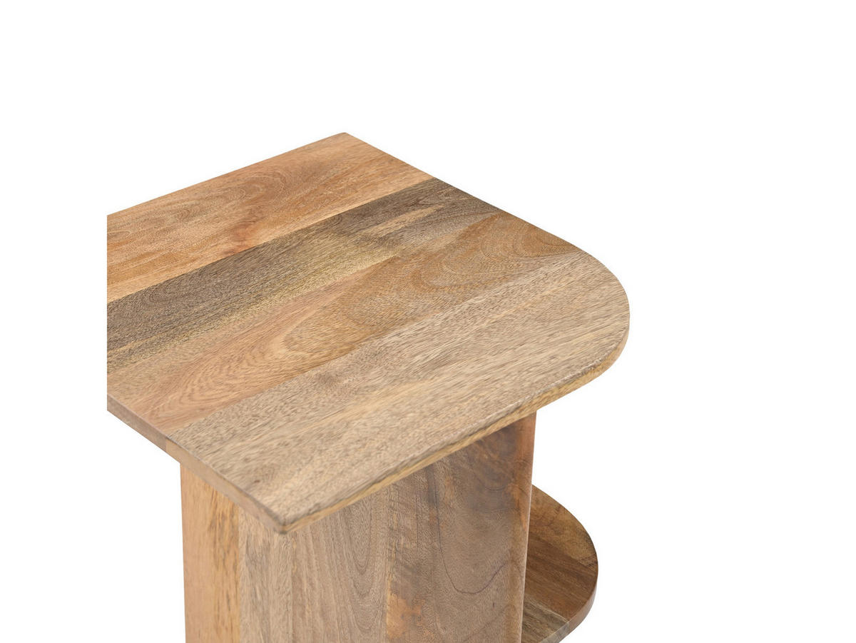 COUCHTISCH Jade Naturholz Durchmesser 38 cm Natur - Naturfarben, Holz (38/38/70cm)