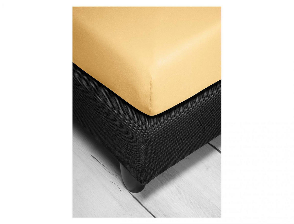 SPANNBETTTUCH ROYAL 0003 - Gelb, Textil (150/200cm) - Irisette
