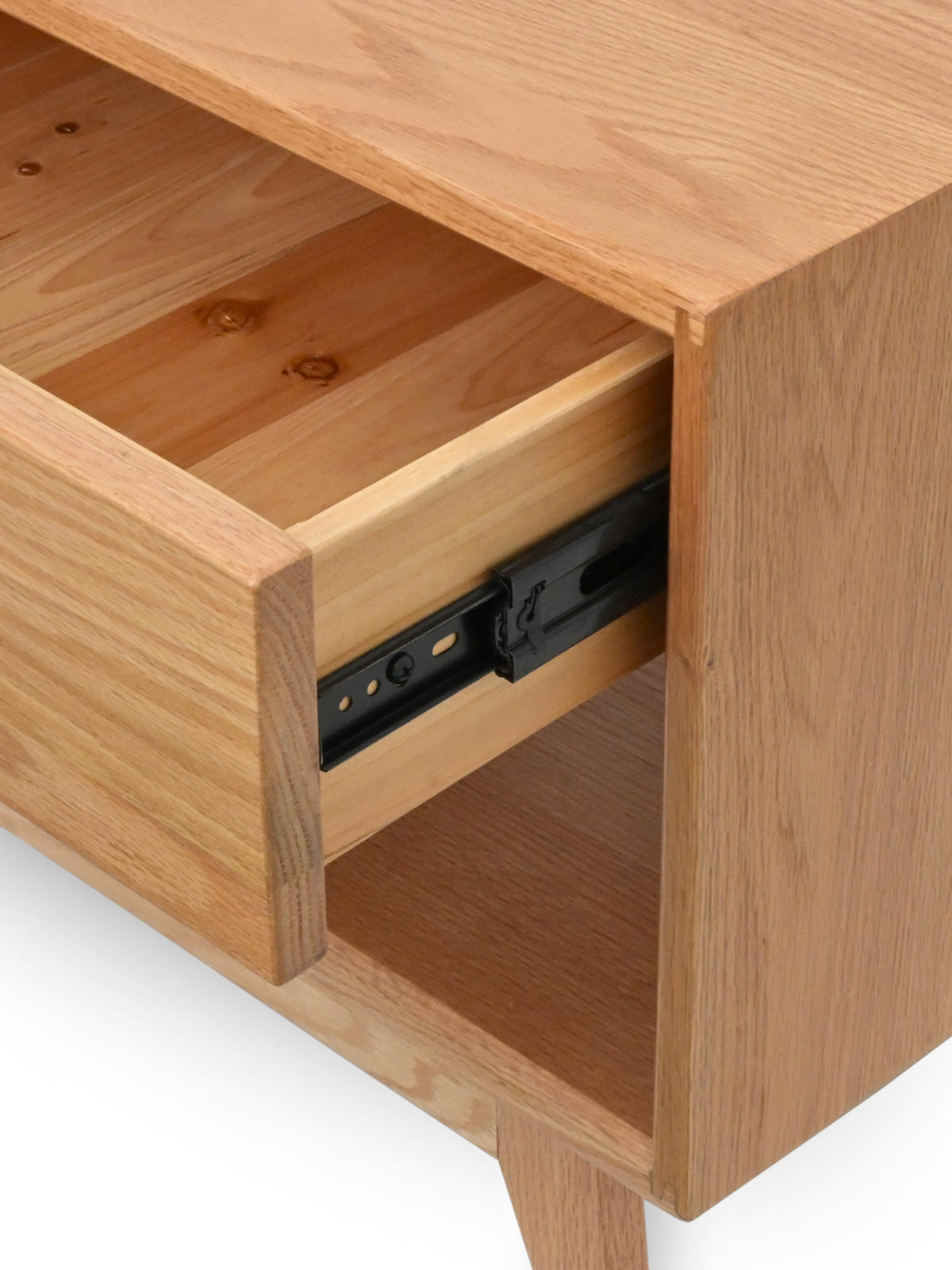 NACHTSCHRANK mit Schublade - Eichefarben, Holz (46/44/34cm) - holz4home