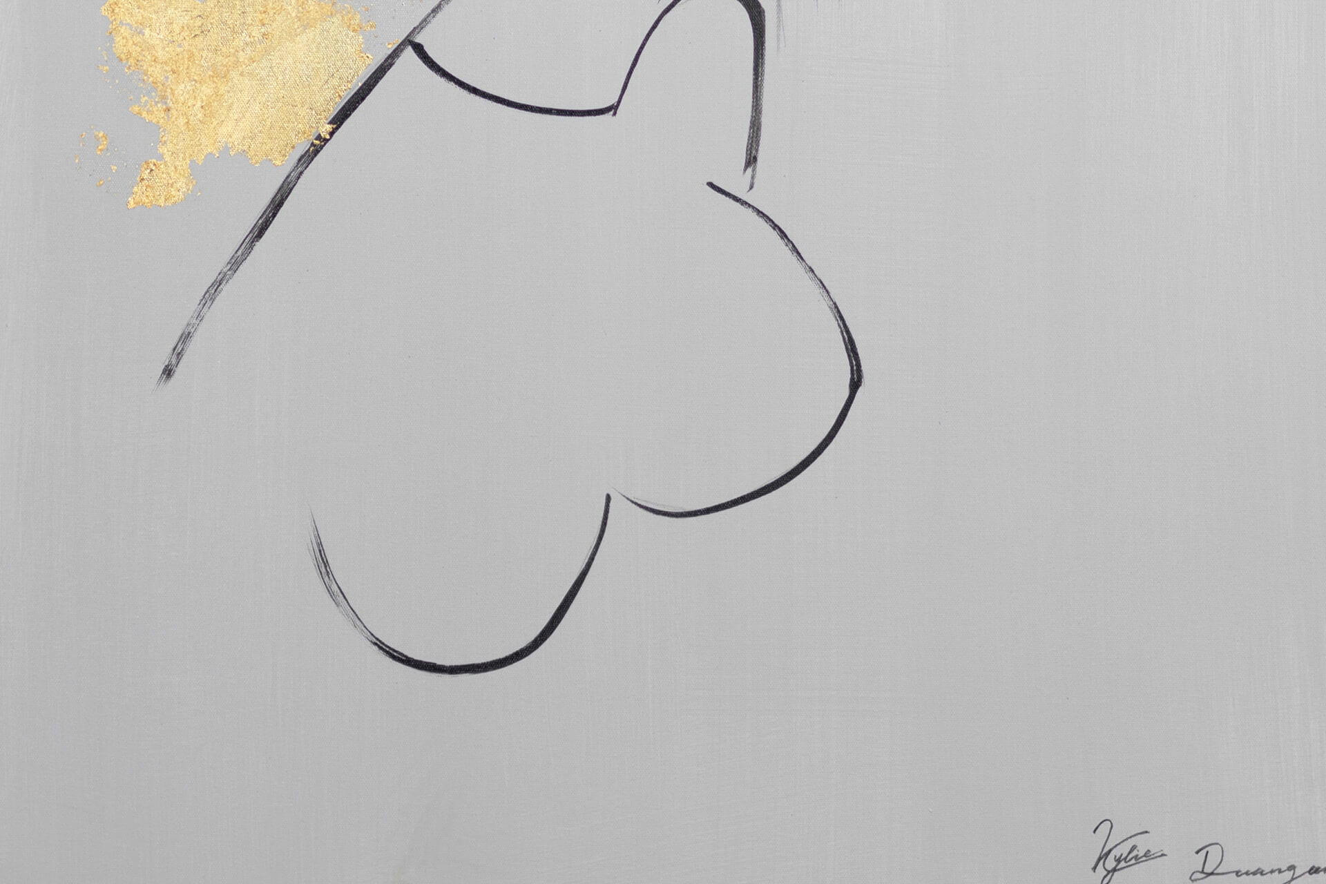 Thumbnail - Kunstloft Acrylbild, Schwarz, Textil, Holz, 60x90 cm, Bilder und Zubehör, Wandbilder, Leinwandbilder