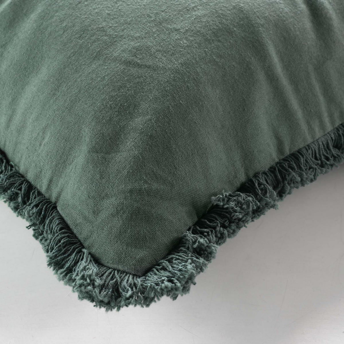 ZIERKISSEN Eve 45/45 cm - Grün, Naturmaterialen (45/45cm) - Douceur d´intérieur