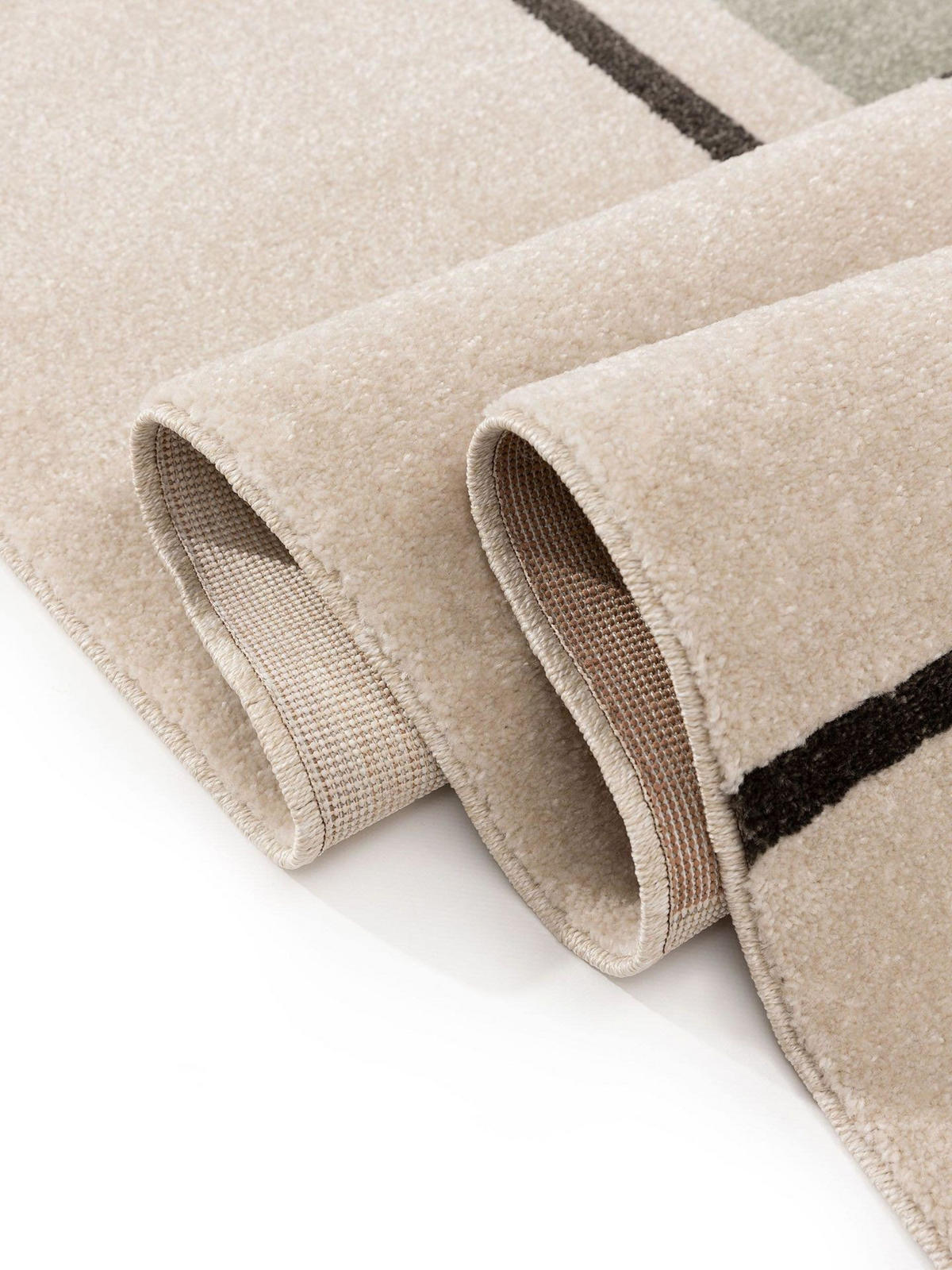 TEPPICH Ida Cream/Anthrazit 200x290 cm - Beige/Grau, Kunststoff (200/1cm) - KUNSTLOFT