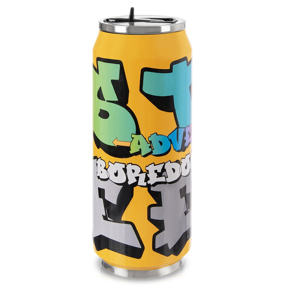 THERMOBECHER Dose Modern Design 500 ml Mehrfarbig - Multicolor, Metall (0.5L) - Orion 