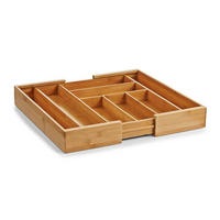 BESTECKKASTEN aus Bambus - Braun, Naturmaterialien (43/6.5/58cm) - ZELLER