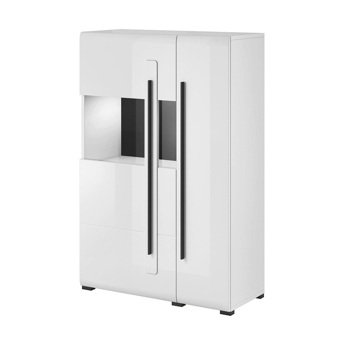 GESCHIRRSCHRANK Louis Weiß - Weiß, Holzwerkstoff (90/136/39cm) - Petits-meubles