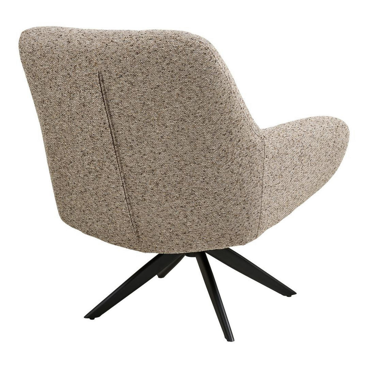 SESSEL, Dora, Grau, Stoff, 84 x 81 x 93 cm - Grau, Textil/Metall (84/93/81cm) - ebuy24