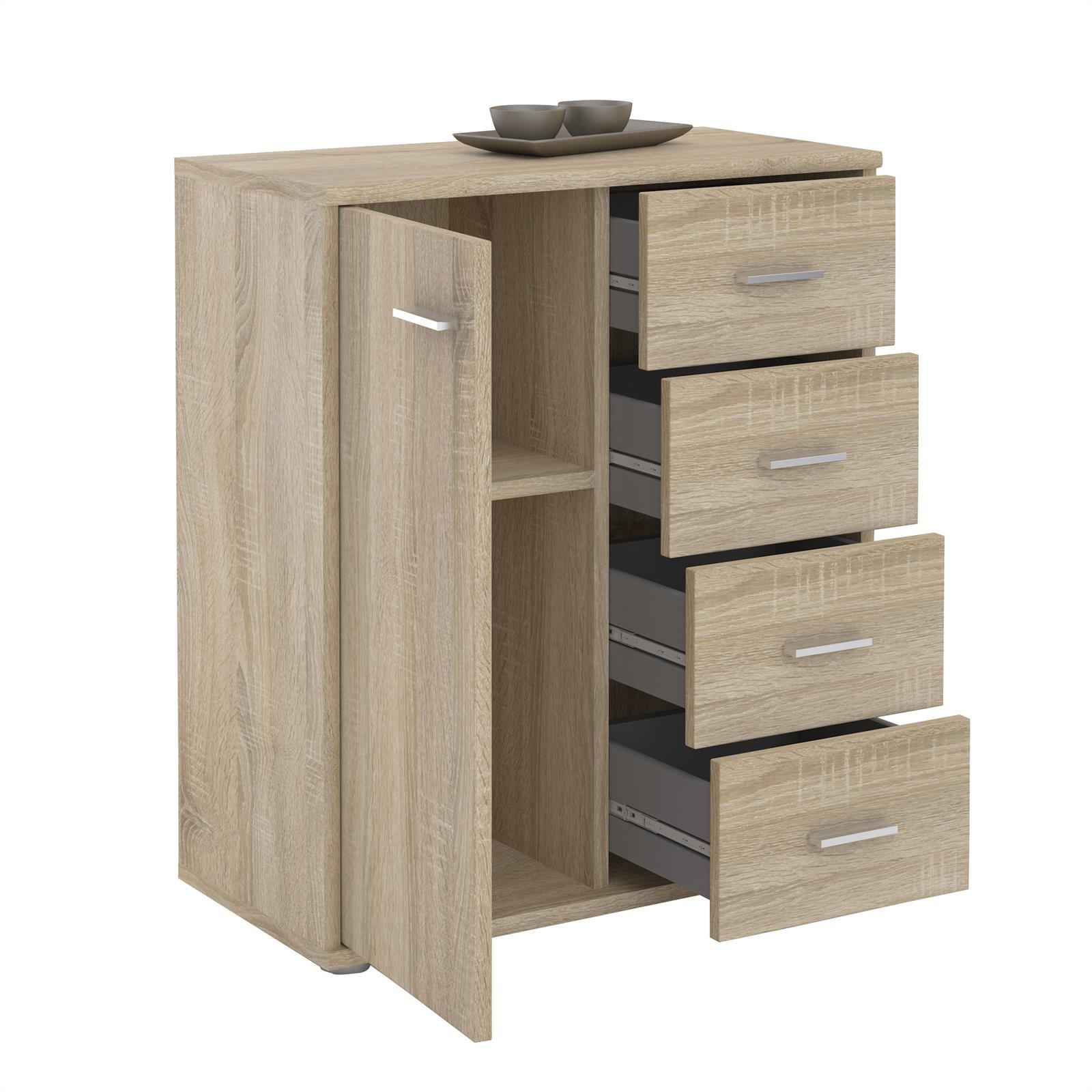 KOMMODE TIRANO - Sonoma Eiche, Holzwerkstoff (60/70/30cm) - CARO-Möbel