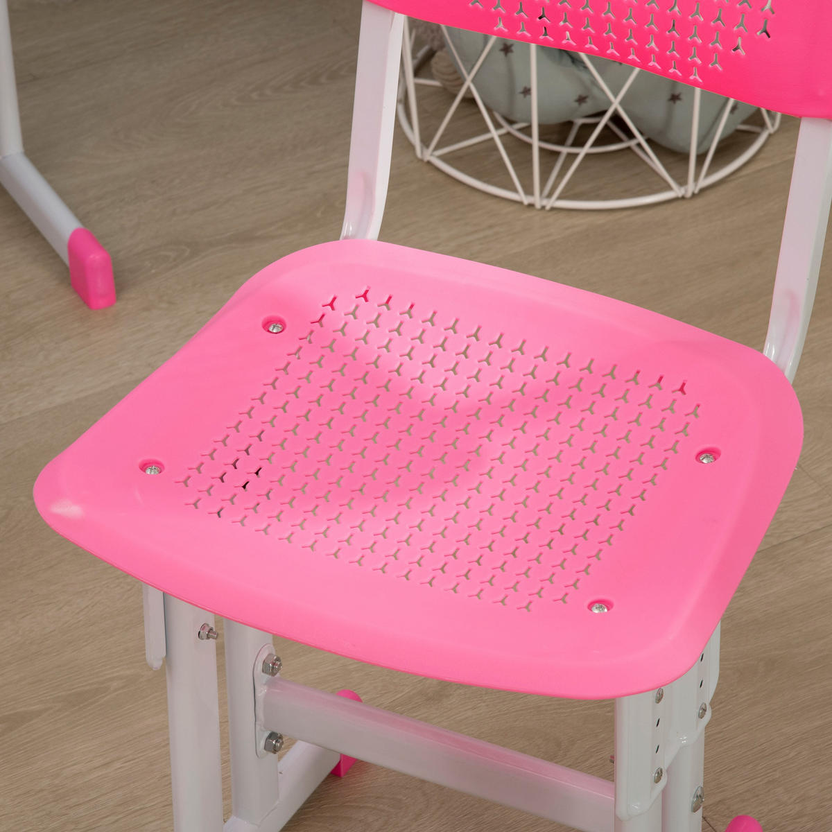 SCHREIBTISCH-SET DE-17547 Rosé - Pink, Kunststoff (60/102/45cm) - ComfortXL