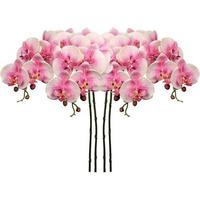 KUNSTBLUME Orchideenzweig 4-teiliges Set Rosa - Rosa, Kunststoff (73cm)