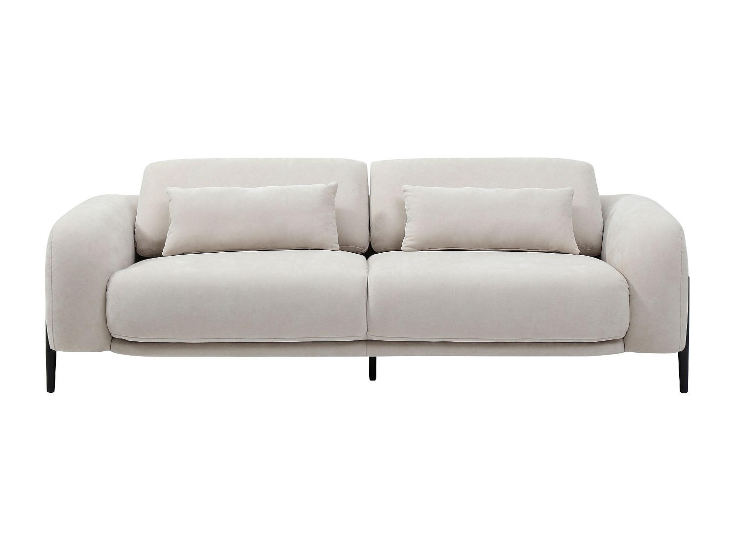 SOFA ohne Schlafmöglichkeit - 3 Personen - Stoff - Beige - - Beige, Textil (210/100/102cm) - Vente-Unique