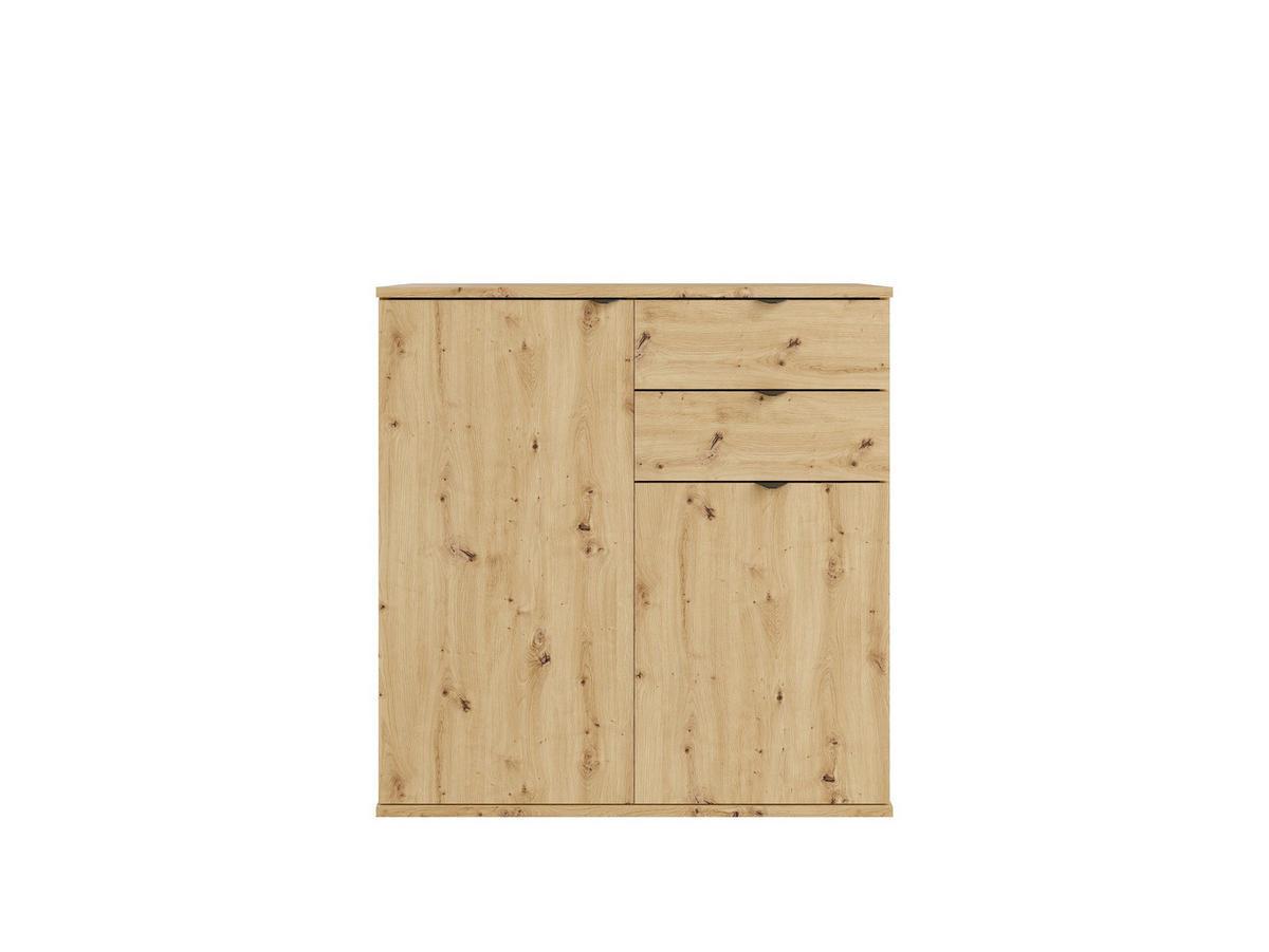 KOMMODE Eiche Artisan 80/82,5/35 - Eiche Artisan, Holzwerkstoff (80/83/35cm) - RAUMHIRSCH FURNITURE