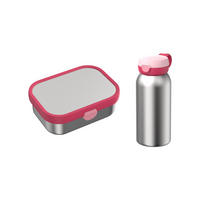 EDELSTAHL-LUNCHSET Campus Cool Pink 2er Set - Pink, Kunststoff/Metall (2/2/2cm) - Mepal