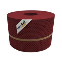 SICHTSCHUTZSTREIFEN PP Premium Gelocht 15 Prozent Streifen Bordeauxrot 50m - Bordeaux, Kunststoff (5000/19cm) - ZAUN|ZU