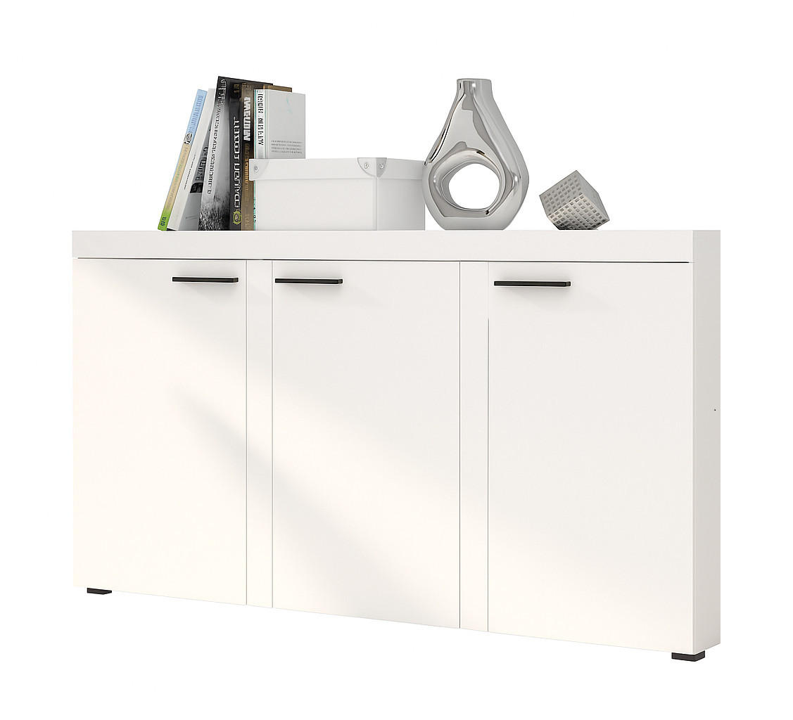 SIDEBOARD OKTAWIA 3F - Weiß, Holzwerkstoff (149/82/40cm) - Meblini