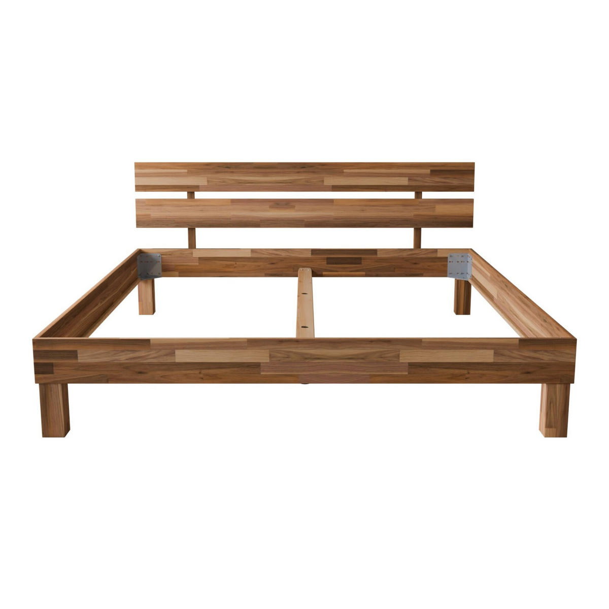 MASSIVHOLZBETT 180/200 cm aus Nussbaum - Braun, Holz (180/200cm) - MeinMassivholz