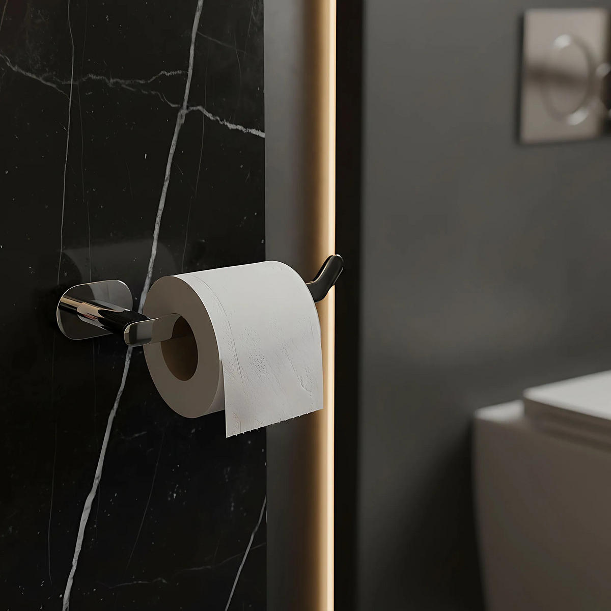 HALTER Für Toilettenpapier Rea 109 Til Chrome - Chromfarben, Metall (17.5/4.5/6.5cm) - REA