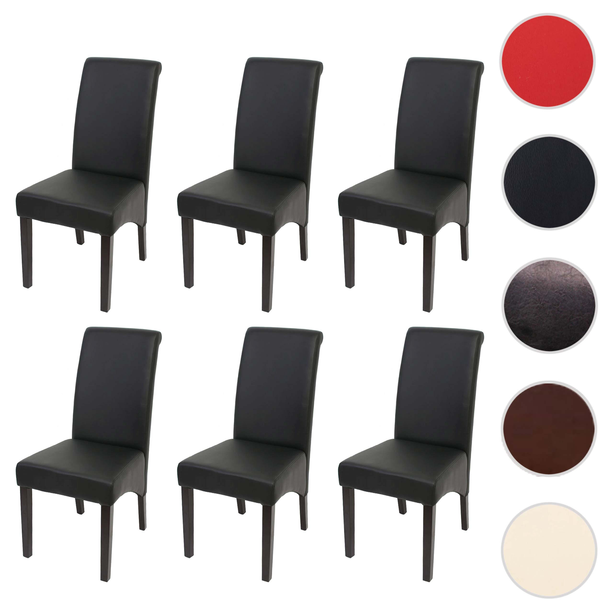 ESSZIMMERSTUHL Schwarz, Dunkelbraun 6er-Set - Dunkelbraun/Schwarz, Textil (46/99/50cm) - MCW