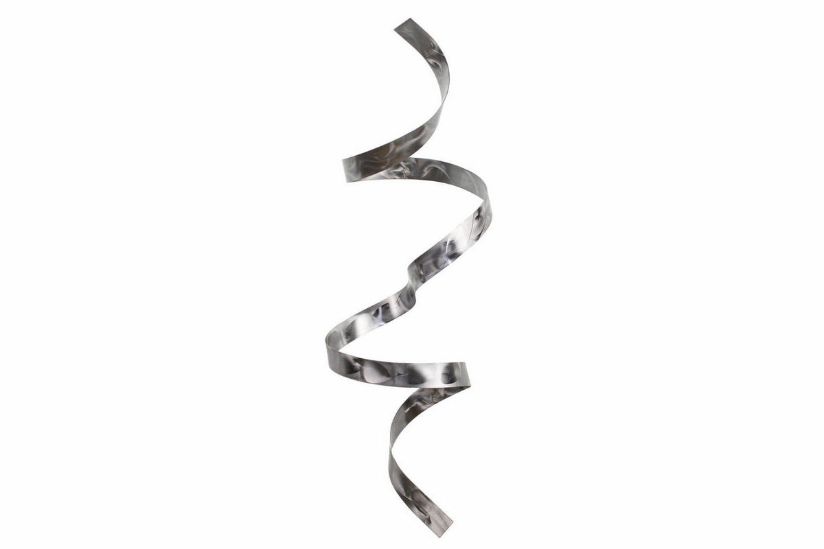 WANDDEKO Silber 95/34 cm - Silberfarben, Metall (4.07/34/28cm) - KUNSTLOFT