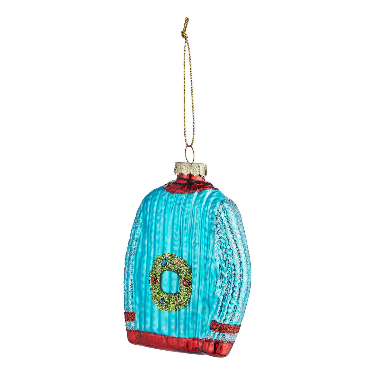 BAUMANHÄNGER Hang On Ugly Sweater - Blau, Glas (3/10/8cm) - Butlers