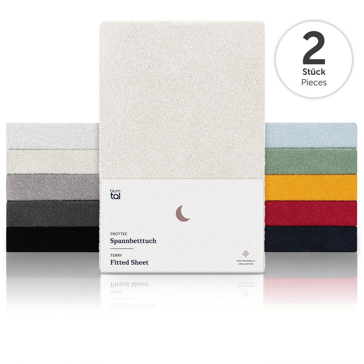 FROTÉ napínacie prestieradlo s certifikátom Oeko-TEX, 138x190x30cm, Creme - krémová, textil (138/190cm) - Blumtal
