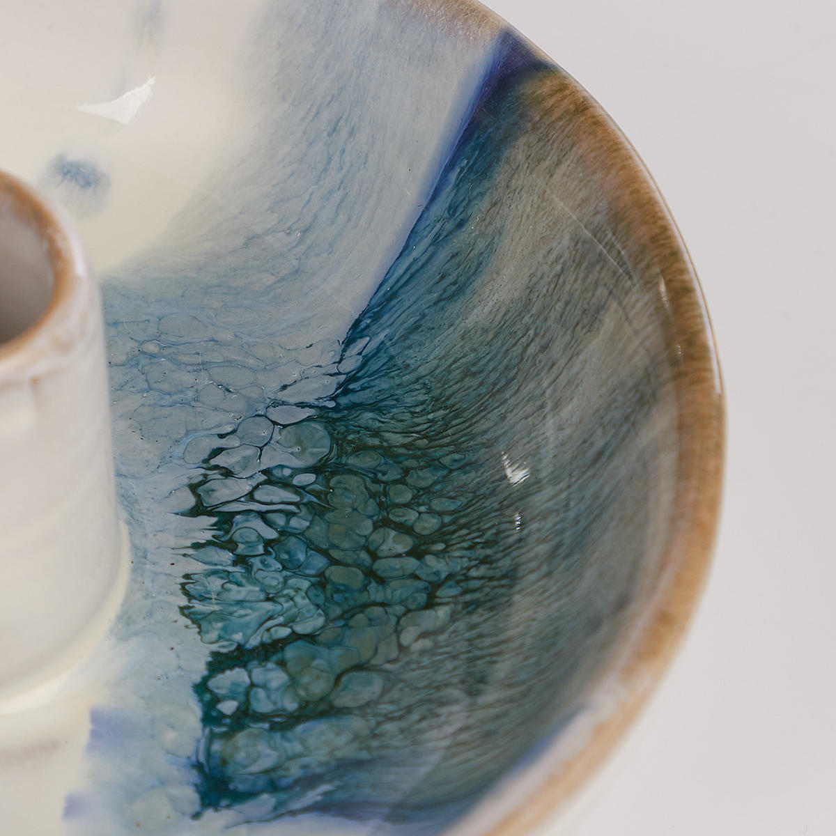 KERZENHALTER Aquarelle - Beige, Keramik (13/5/13cm) - Butlers