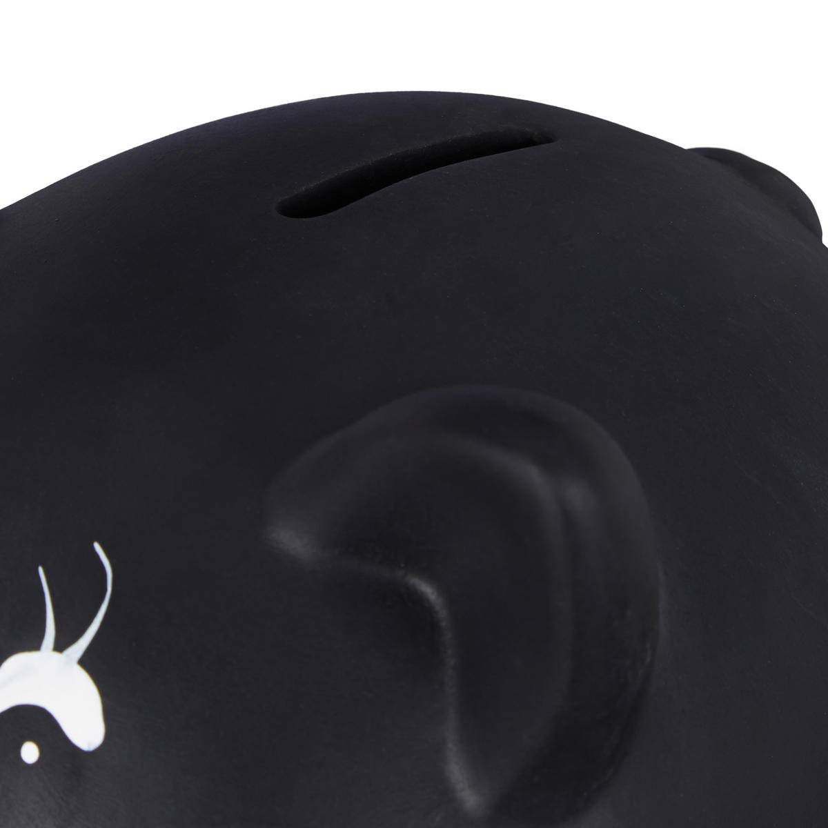 SPARSCHWEIN - Schwarz, Keramik (17/14/13cm) - Relaxdays