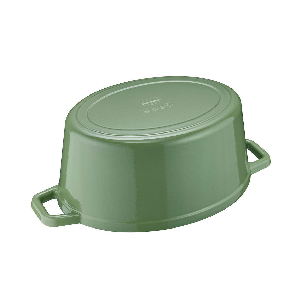 BRÄTER b.iron Bräter, Gusseisen, Grün, 31 x 24 cm - Grün, Metall (42/26.1/17.6cm) - Berndes