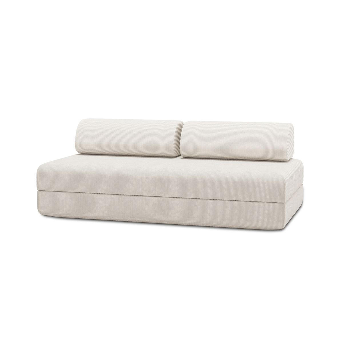 Kimo 2-3-Sitzer-Schlafsofa Weiß 95x70.5x190 cm