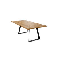 MASSIVHOLZTISCH Daisey 2 200x77x100 Esszimmertisch Wildeiche geölt - Wildeiche, Holz (200/77/100cm) - 58aufmkessel