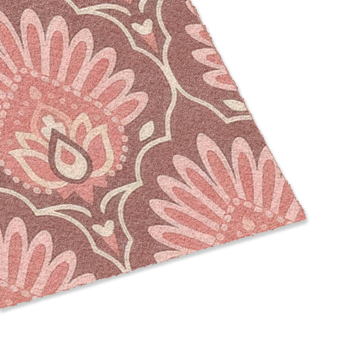 PREPRAŽNIK ZA VRATA Fläktdesign - Mönster - Rosa 90x60 cm - starinsko roza, umetna masa (90/0.4cm) - MuchoWow