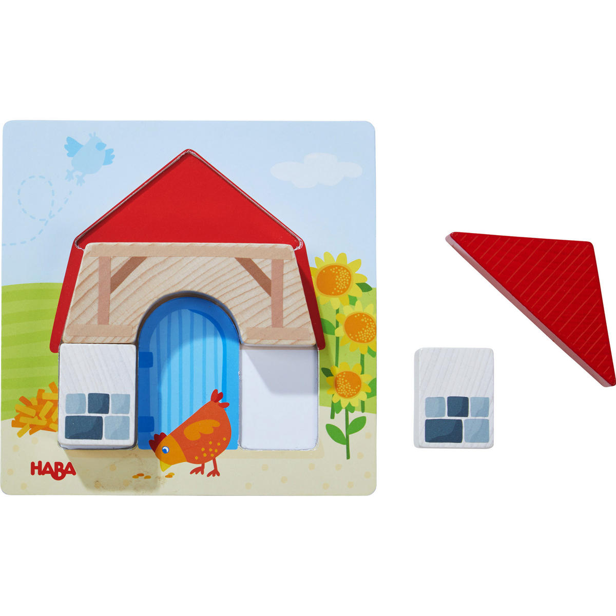 ZUORDNUNGSSPIEL Bauernhof, ab 18 Monaten - Multicolor, Naturmaterialien (27/5.5/37cm) - Haba