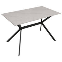 JÍDELNÍ STŮL hranatý bílý - bílá, kámen (70/120/76cm) - MCW