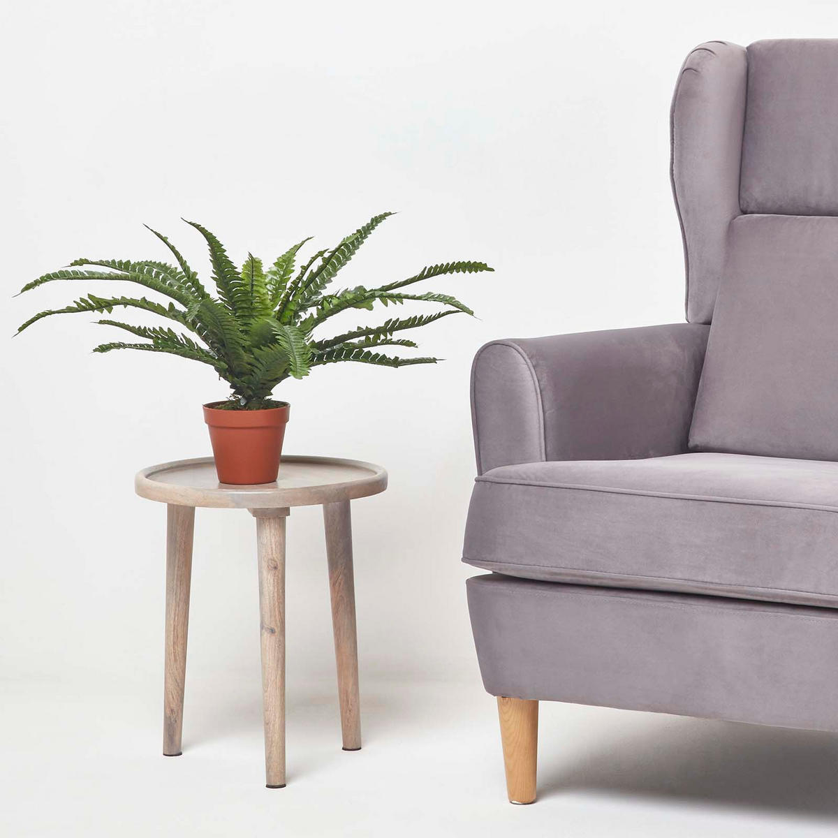 KUNSTPFLANZE Boston Farn, 45 cm - Grün, Kunststoff (45cm) - Homescapes