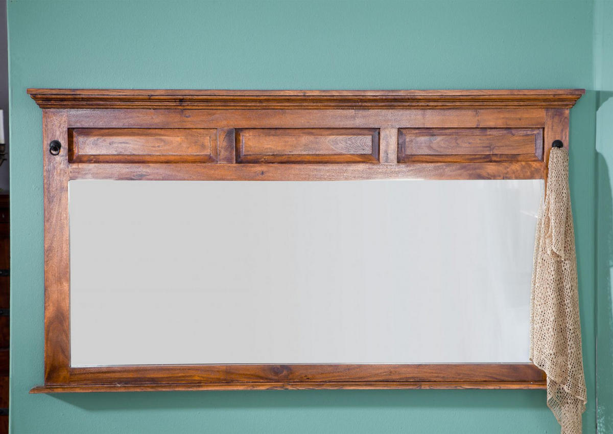SPIEGEL Akazie 160x7x87 honig lackiert OXFORD #0405 - Braun, Holz (160/87/7cm) - Massivmoebel24