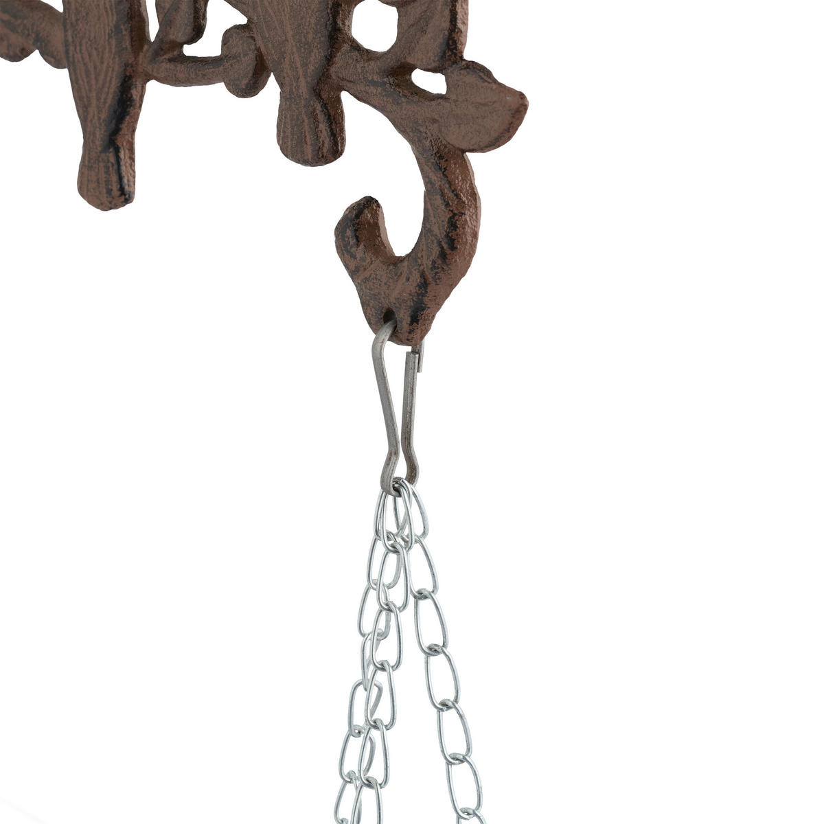 VOGELTRÄNKE - Braun, Metall (25/42/10.5cm) - Relaxdays