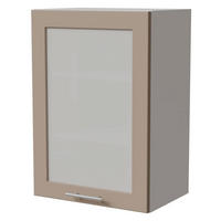 KÜCHENHÄNGESCHRANK Brerra W2S/50 Weiß / RAL 1019 graubeige Matt 50 / 32,5 / 72cm - Graubraun/Weiß, Holz/Holzwerkstoff (50/72/32.5cm) - Feldmann-Wohnen
