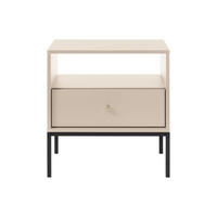 NACHTTISCH - 54 cm x 39 cm - Holz, Platte - Beige - BOGDAN - Beige, Holz (54/56/39cm) - Vente-Unique