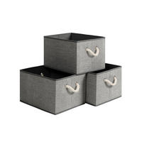 AUFBEWAHRUNGSBOX KIEV - Grau, Textil (30/25/40cm) - Hansiro