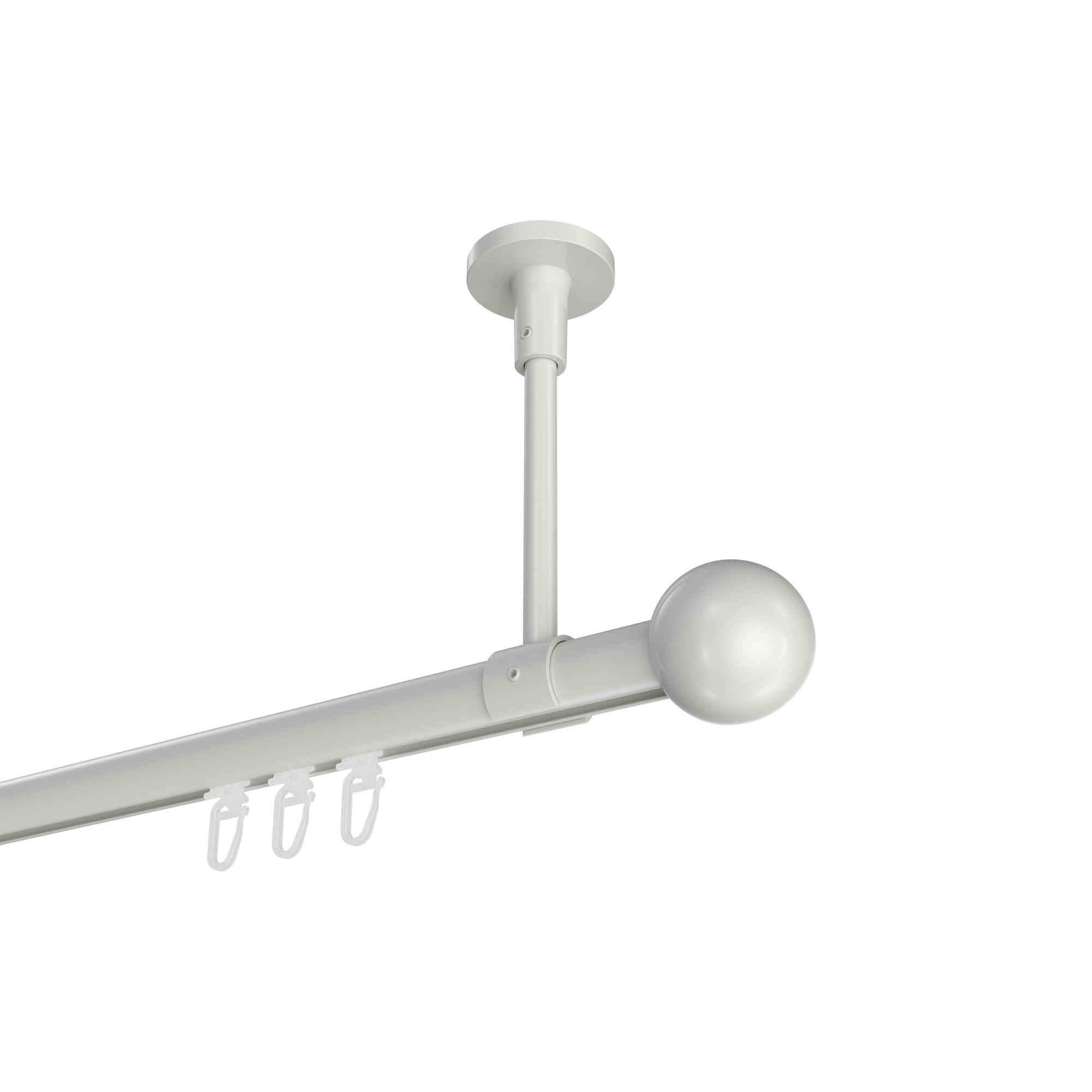 Interdeco Gardinenstange Weiß 120 cm