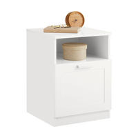 NACHTTISCH Weiß - Weiß, Holzwerkstoff (39/55/39cm) - SoBuy